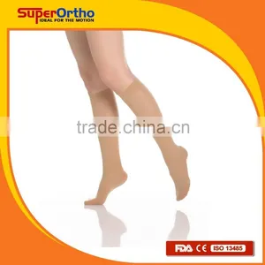 Medical Compression Stocking--- A8-002 Classic Under Knee Close Toes thumbnail-1