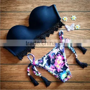 2016 Hot Sell 2pcs Sexy Handmade Crochet Bikini thumbnail-1