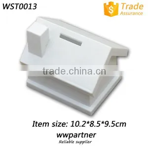 Personalized Money Box Plastic House Shape thumbnail-1