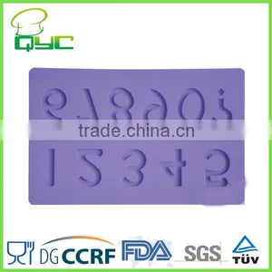 Arabic Numerals Silicone Fondant and Gum Paste Mold Silicone Resin thumbnail-1