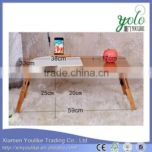 Convenient Design Bamboo Folding Desk Bamboo PC/computer Desk thumbnail-3