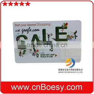 Usb Flash Drives Bulk Sales/Crited Card Special Design Plastic Webkey/business Card Type thumbnail-1