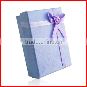 the Light Blue Textured Paper Boxing All Kinds of Gifts Bottom and Lid Box thumbnail-1