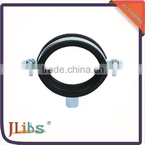 CEPDM Rubber Pad and Steel Zinc Plated Pipe Clamp Rubber Line Clamp thumbnail-1