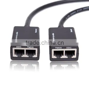 HDMI Extender by Cat5e/6 Cable 30m 1080p Without Power Needed Support 3D Convenient for Home Theater thumbnail-3