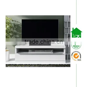 TV-2307 High Gloss White TV Stand thumbnail-1