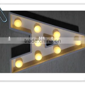New LED Star Sign Marquee Light Red White Yellow Night Light Indoor Dorm Xmas Gift Room thumbnail-3