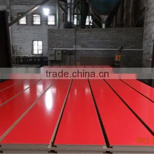 Matt Red Color Melamine Slatwall Panel thumbnail-4