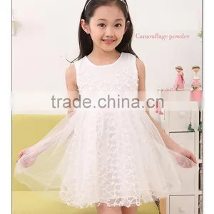 Pure Color Lace Princess Dress thumbnail-1
