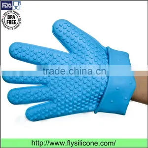Promotional Gift Heat Resistant High Grip Grilling Premium Silicone BBQ Gloves thumbnail-2