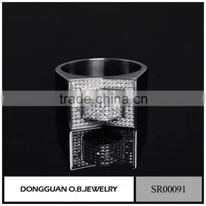 Latest Engagement Ring Wedding Ring Designs Zircon Diamond Women Jewelry Gemstone Ring Design thumbnail-4