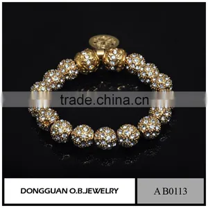 Wholesale High Quality Fashion Bead Bracelet /Custom DIY Bracelet With Crystals thumbnail-2