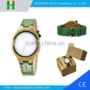 New! 2016 Japan Movt Quartz Watches Ladies Wholesale Wood Watch thumbnail-1