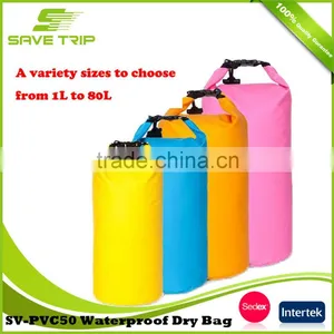 1L to 80L Roll Top Light Weight Custom Logo Waterproof Outdoor Dry Bag With Shoudler Strap thumbnail-1