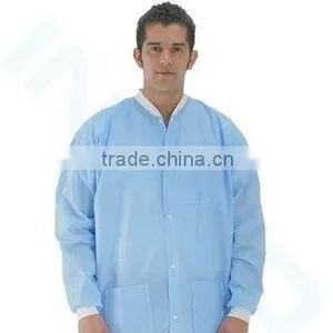 Disposable Nonwoven Lab Coat for Doctor thumbnail-1