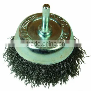 Shaft Mounted Cup Wire Brush, Stainless Steel thumbnail-1