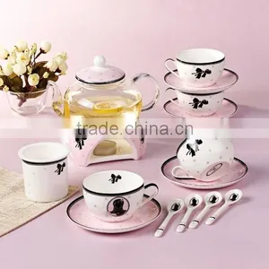 Good Quality Creative Customized Fancy Bone China Ceramics Tea Set thumbnail-6