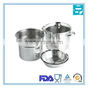 4pcs Stainless Steel Pasta Pot Set in Jiangmen Factory thumbnail-1