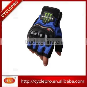 Hot Sell 2016 Newest Monster Half Finger Motorcycle Gloves thumbnail-2