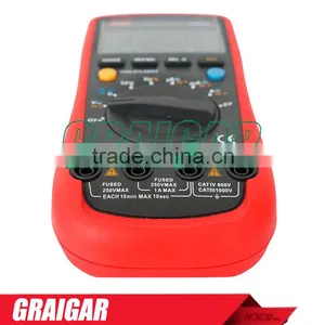 UNI-T UT61A Modern Digital Multimeter LCD Handheld Mini Multi Purpose Meter ac dc Volt Amp Ohm Capacitance Tester thumbnail-3