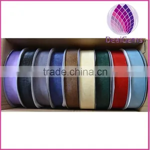 Glitter Organza Ribbon,mixed Colors, 1" Wide,DIY Handmade Gift Wrap.200yard / Roll. thumbnail-1