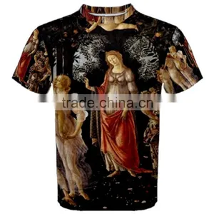 Custom Whole Cotton Sublimation T-shirt thumbnail-1