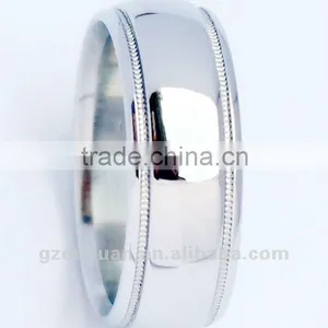 Charming Engraved Titanium Ring / 2012 Fashion Round Ring / Wholesale Price Jewelry thumbnail-1