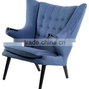 Replica Hans J. Wegner Teddy Papa Bear Chair With Ottoman thumbnail-3
