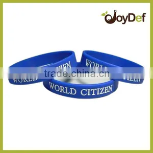 2016 Factory Direct Supply Cheap Personalized Debossed Printed Silicone Wristbands thumbnail-1