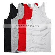 Custom Men's Solid Color Plain Dyed Cotton Tank Tops thumbnail-1