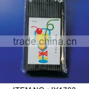 Artistic Black Color Drinking Straws thumbnail-1