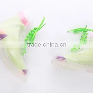 Candy Colors Women PVC Rain Boots Cheap Ankle PVC Rain Shoes thumbnail-2
