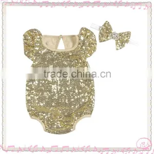 Baby New Model Sequin Romper Baby Romper in Stock From Kapu Garment thumbnail-5