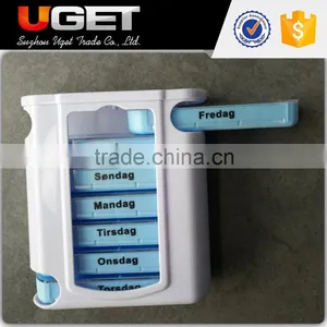 Hot Selling Plastic Travel Portable Drawer Weekly Pill Box thumbnail-4