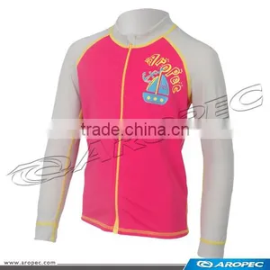 Sweet Kids Lycra Long Sleeve Zipper UV Swim Rash Guard thumbnail-2
