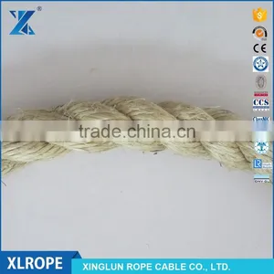 3 Strand Natural Sisal Fiber Rope Helicopter Anti Slip Network thumbnail-1