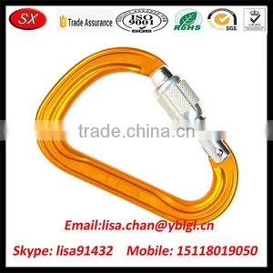 Custom Made Orange Anodized Aluminum Climbing Carabiners thumbnail-1