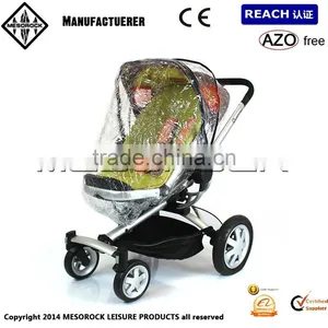 PVC Trolley Rain Cover Baby Car Windproof Hood Rain Cover Car Umbrella thumbnail-1