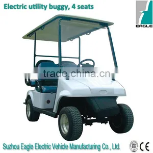 Cheap Electric 4 Seater Golf Cart With Jumper Seat , EG2026KSF thumbnail-1