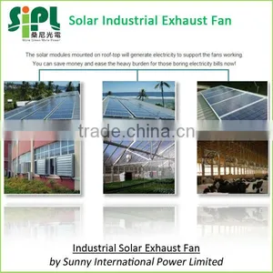 Industrial Negative Pressure Type Ventilation Wall Fan Solar Powered thumbnail-4