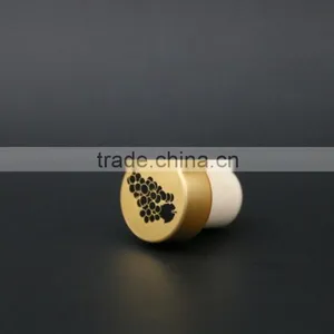Gold Aluminum Cap With Synthestic Cork Wine Bottle Stopper Manufacturer thumbnail-2