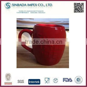 Ceramic Stoneware Mug With Embossed Words thumbnail-1