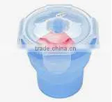 Food Grade Portable Convenient Collapsible Houseware Silicone Foldable Lunch Box thumbnail-1