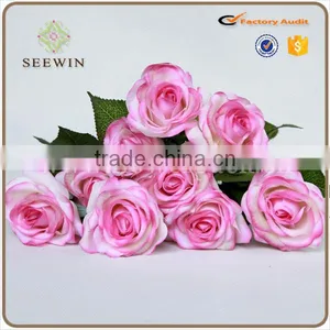 China Factory Handmade Artifical Real Touch Rose Flower for Wedding Home Decoration thumbnail-1