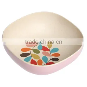 Green ,Eco Friendly, Durable, Nontoxic Bamboo Fiber Composite Salad Bowl thumbnail-1