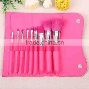 9pcs Travel Cosmetic Bag Set Girl Makeup Brushes Cosmetic Tools thumbnail-1