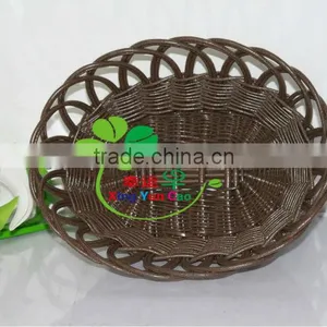 Factory Recycled Plastic Woven Fruit Basket thumbnail-6