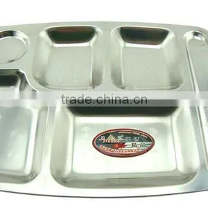 SS18/8 Stainless Steel Fast Food Tray thumbnail-5
