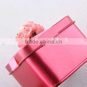 Square Metal With Rose Ribbon/gift Box thumbnail-5