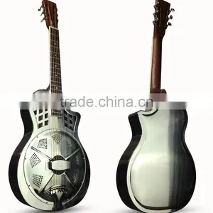 40 Inch Chrome Metal Resonator Guitar With Blues Slide thumbnail-1